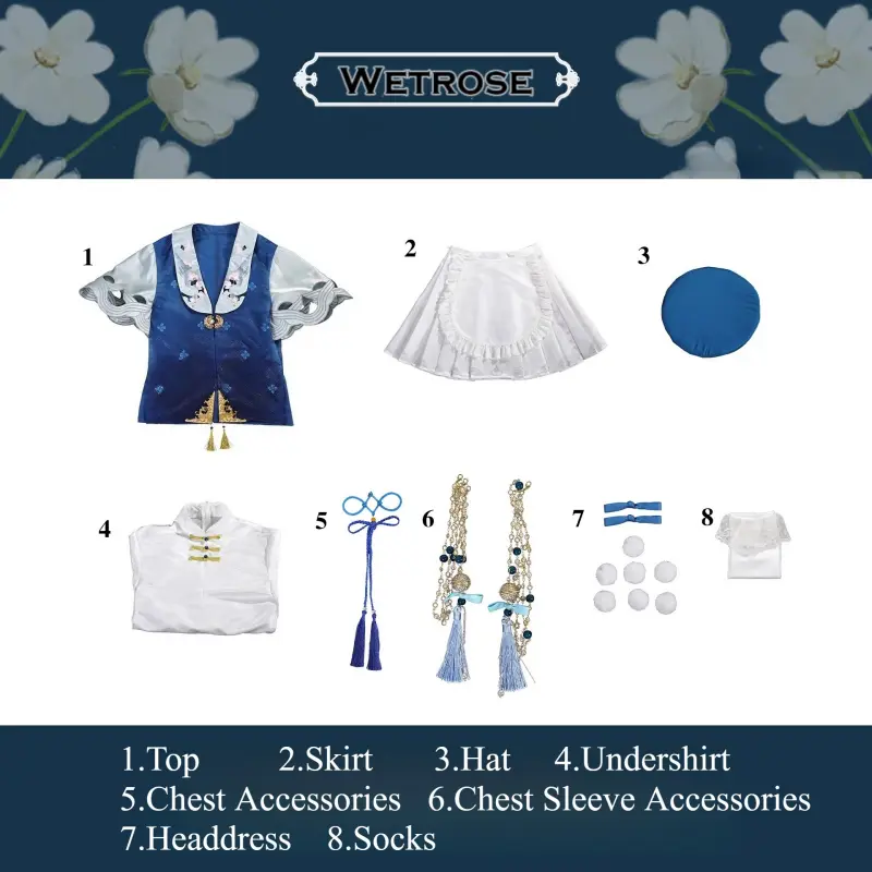 [Wetrose] Pre-Order Wuthering Waves & Animate Phantomic Dreams Phoebe Game Outfit Cosplay Costume