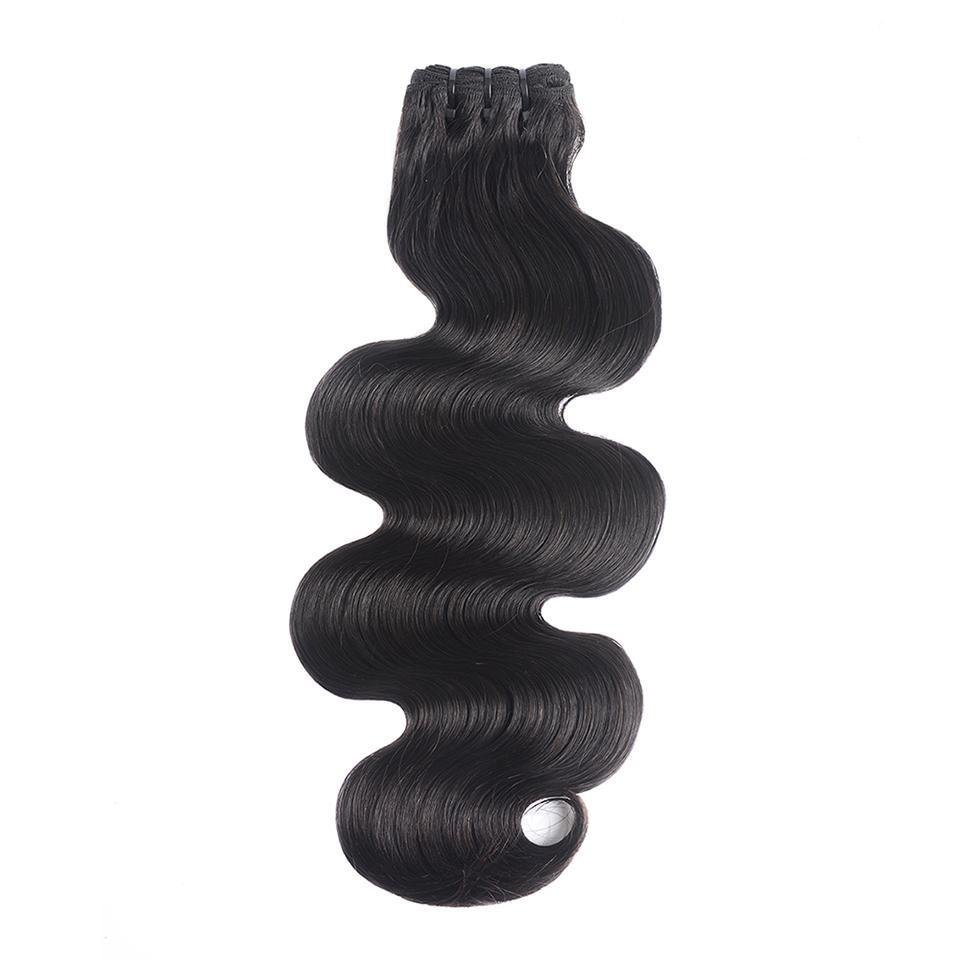 15A Mink Hair Double Drawn Body Wave Natural Black 1 bundles/pack