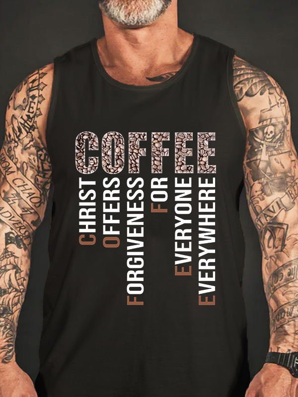 Christ Offers Forgiveness For Everyone Everywhere Cotton Tank Top