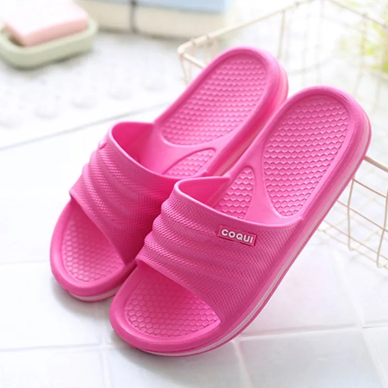 Home Men Slippers Summer Indoor Floor Non-slip Slippers Couple Platform Slippers Women EVA Non-slip Women's and Men'sSlippers