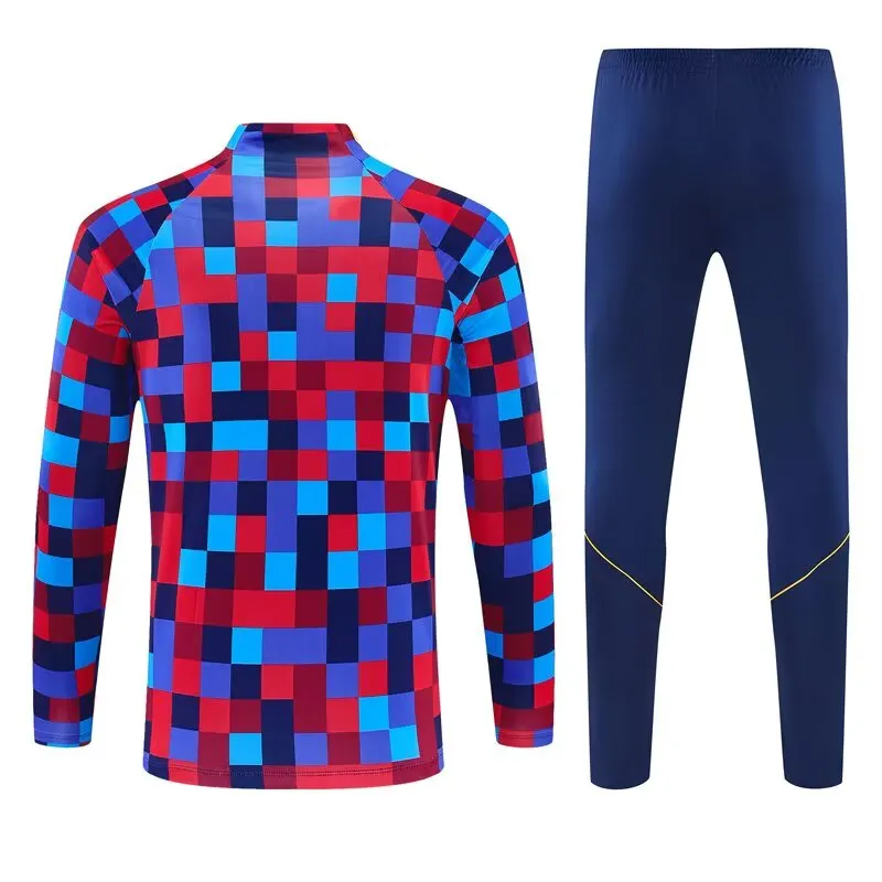 26/27 Barcelona Half-Pull Training Suit Jersey Set