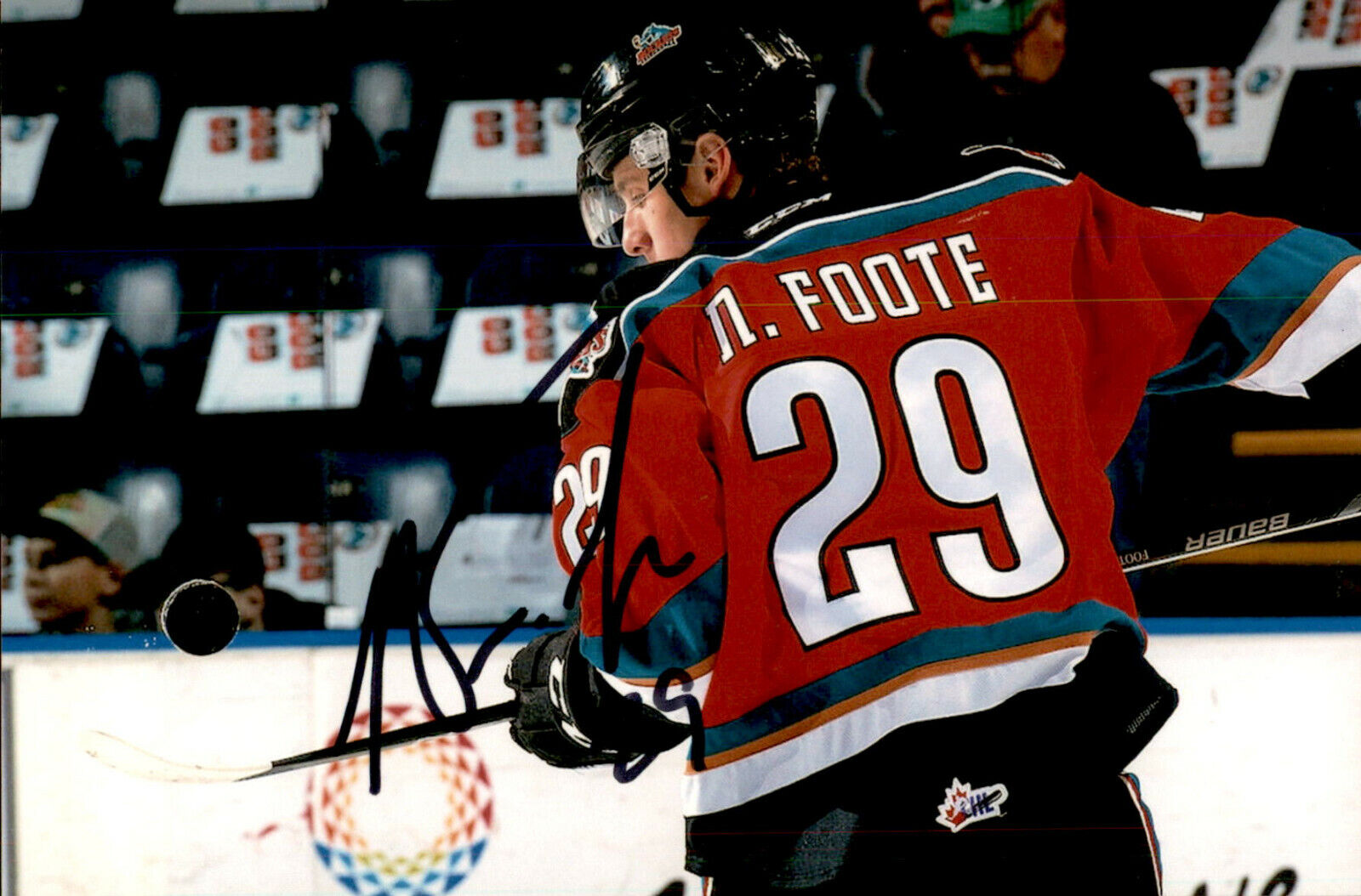 Nolan Foote SIGNED autographed 4x6 Photo Poster painting KELOWNA ROCKETS / NEW JERSEY DEVILS #8