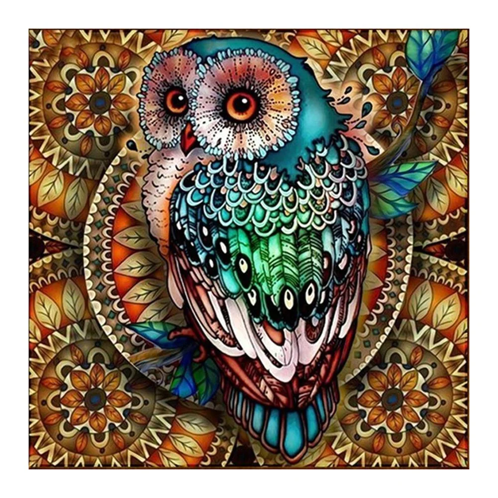 Full Round Diamond Painting - Owl(30*30cm)