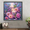 Diamond Painting -DIY Partial AB Round Drill Peony(45x45cm)