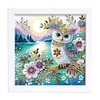 5D DIY Partial Special Shaped Drill Diamond Painting Owl Wall Decor 19.2x19.2cm