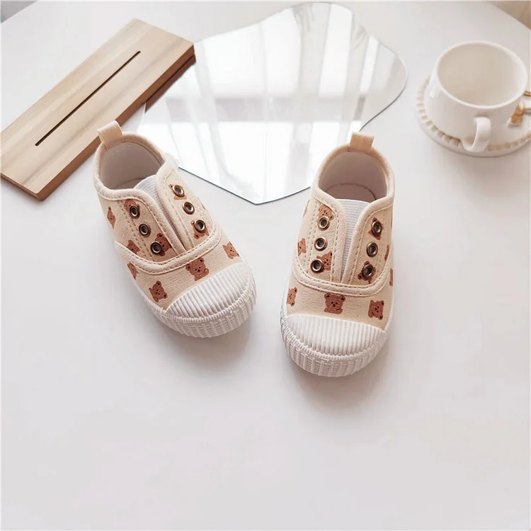 Baby Bear Canvas Soft Soled Shoes