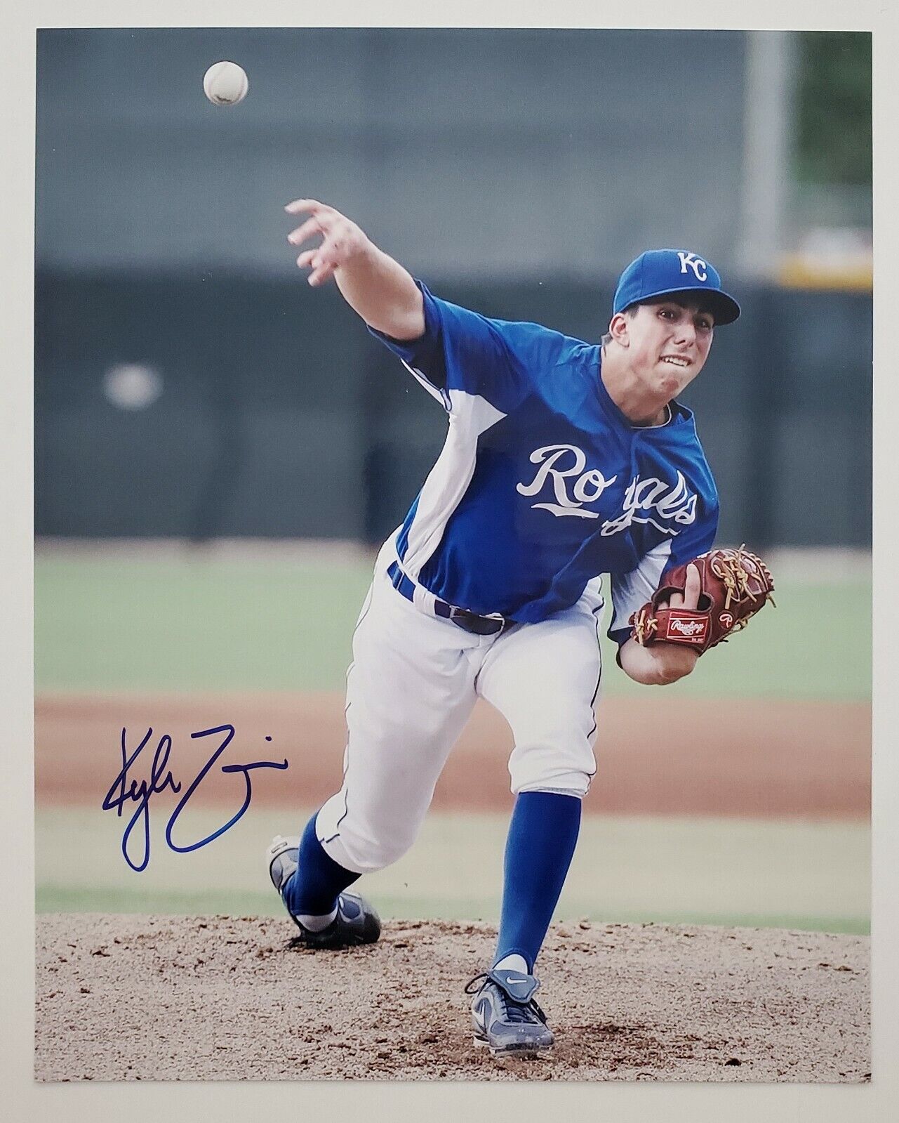Kyle Zimmer Signed 8x10 Photo Poster painting MLB Kansas City Royals Pitcher Auto RAD