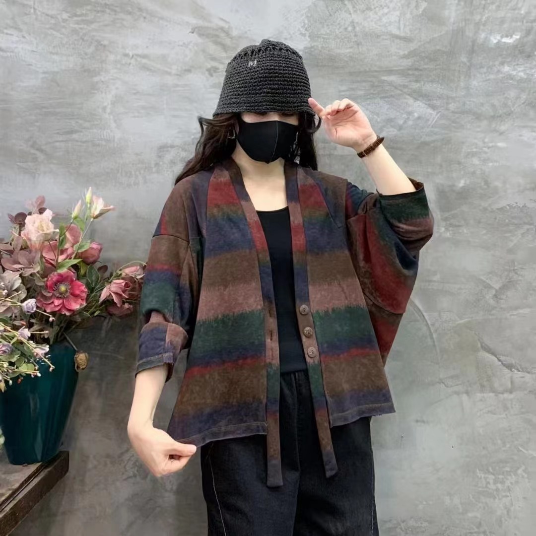 Chicfifth Sweater Women Winter Long Sleeve High Quality Autumn Vintage Top Knitted Cardigan