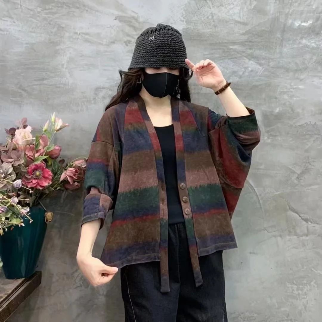 Chicfifth Sweater Women Winter Long Sleeve High Quality Autumn Vintage Top Knitted Cardigan