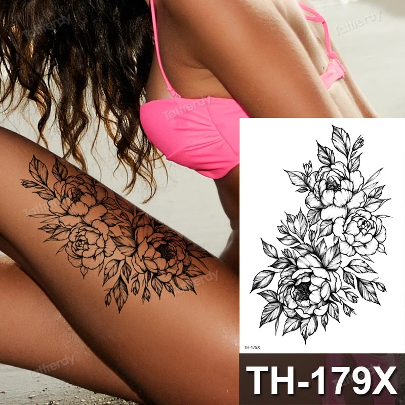 DIY Forest Design Waterproof Fake Temporary Tattoo Wolf Sexy Women Body Art Arm Tattoos Paper For Men Boys Girls Tatoo Large Big