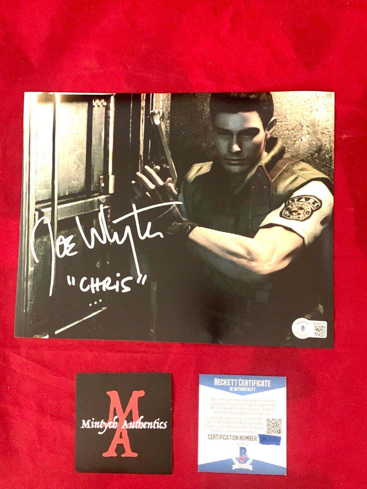 JOE WHYTE AUTOGRAPHED SIGNED 8x10 Photo Poster painting! RESIDENT EVIL! BECKETT COA!