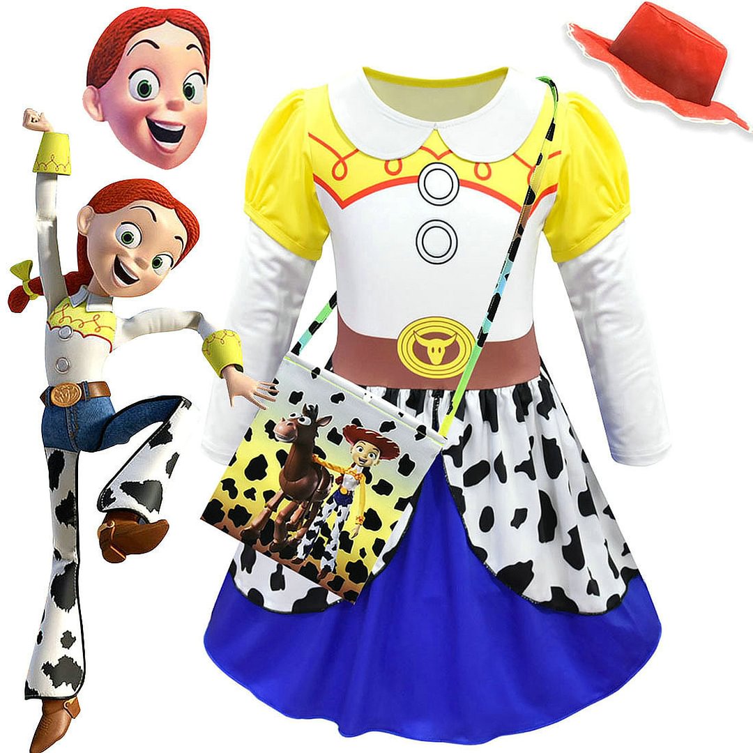 Toy Story 4 Jessie Costume Long Sleeve Dress for Kids-Pajamasbuy