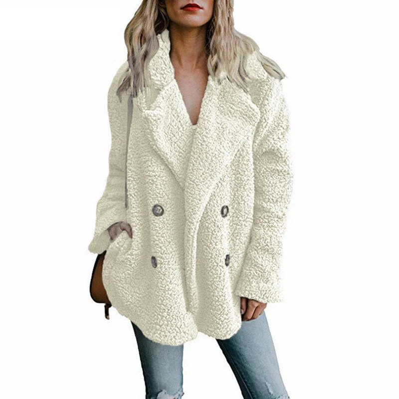 Teddy Coat Women Winter Jackets Ladies Plush Coat Warm Faux Fur Coats women Fur Jacket Fleece oversized Coat 2021