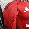 2025/2026 Long Sleeve Player Version Manchester United Home Football Shirt  1:1 Thai Quality