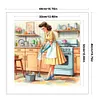 Modern Housewife-11CT Stamped Cross Stitch 40*40cm/15.75*15.75in tapestrymarket