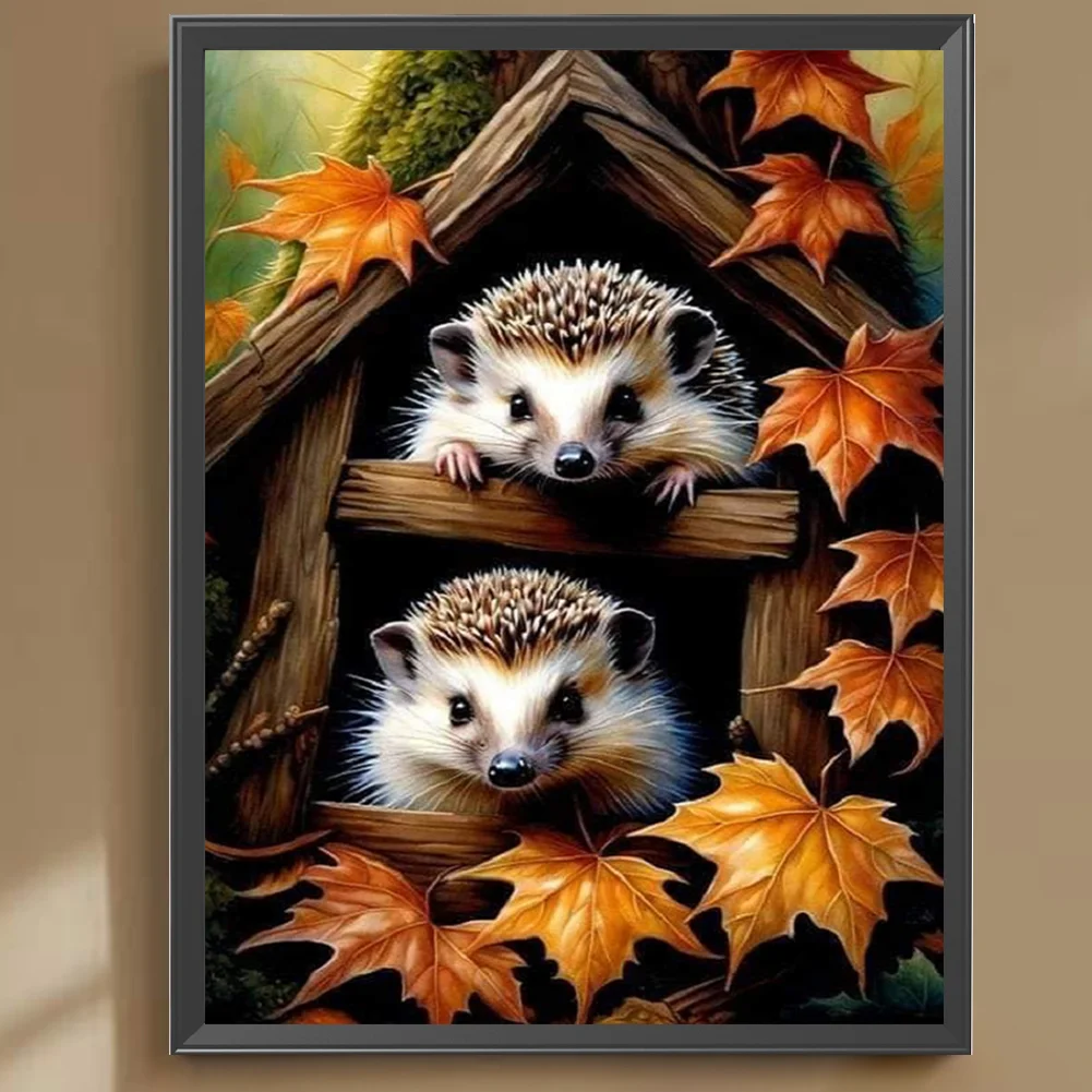 Diamond Painting - Full Square Drill - Hedgehog(Canvas|30*40cm)