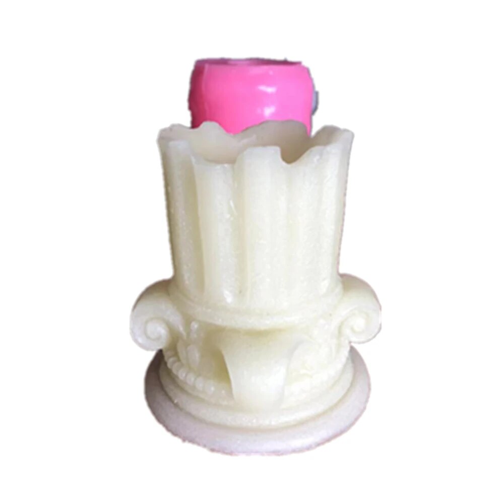 3D Cement Planter Mould, Handmade Silicone Candle Making, Candlestick Mold, Flower Pot, Vase Resin Craft Tools, DIY
