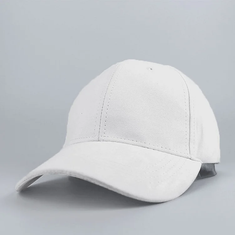 Pure color Faux Suede Baseball Cap Dad Hats Bone Snapback Can be adjusted Men's and Women's Leisure Sport Hats Accessories