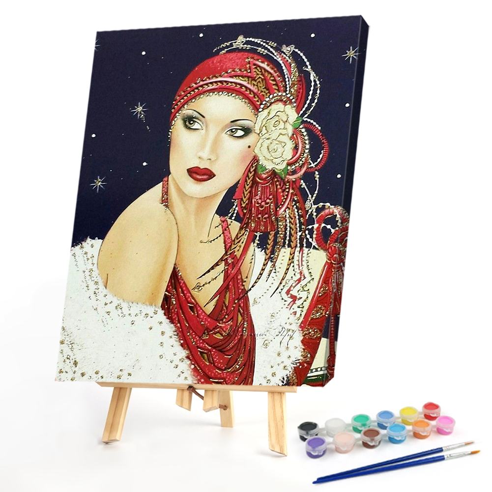 

40*50CM - Paint By Numbers - Girl, 501 Original