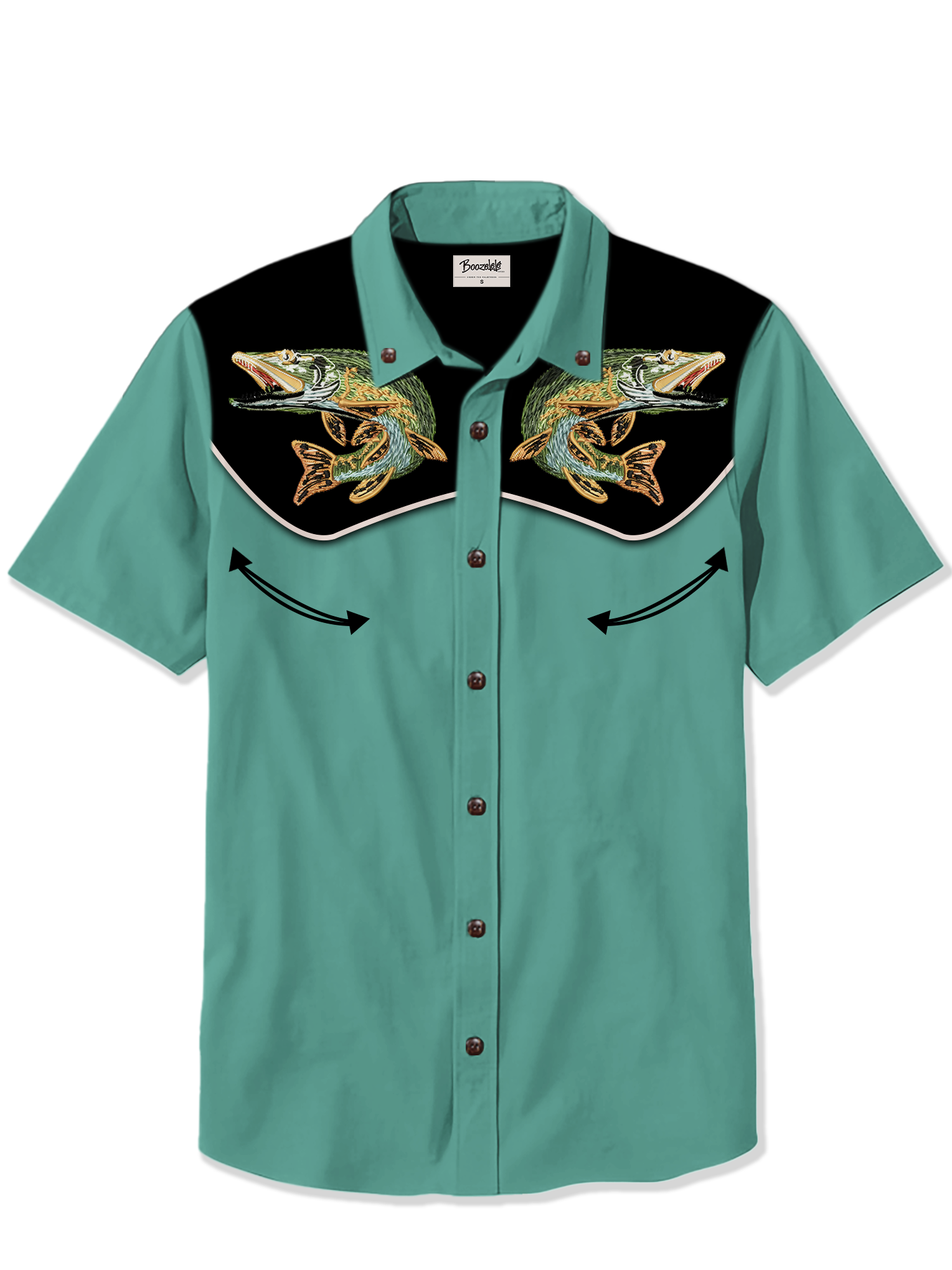 Retro Big Fish Sea Life - 100% Cotton Shirt