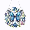 (US Only)2D Flat DIY Butterfly Diamond Art Pendant Window Hanging Art for Home Decor