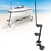 [US Local Warehouse] Boat Trailer Steps with Handrails Anti-Slip Boat Trailer Ladder Yacht Staircase Marine Trailer Step Capacity 450 lbs for Boats Dock & Launching