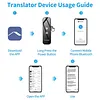 Language Translator Bidirectional Interpretation Tool Rechargeable Real-Time Translation Machine Supports 144 Languages Portable Intelligent Translators for Learning Travel Businesses