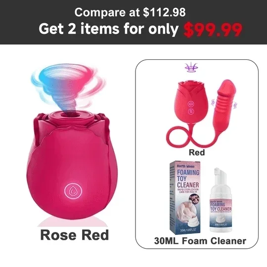 Rose Toys Quiet Waterproof Women Sucking Rose