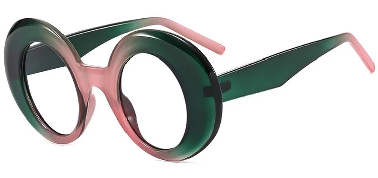 Retro Round Big Frame Reading Glasses Women Luxury Brand Oversized Optical Computer Eyewear Anti Blue Light Prescription Glasses