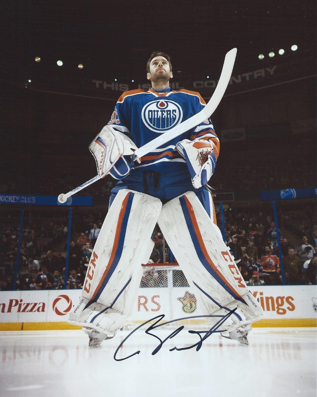 Cam Talbot Signed 8x10 Photo Poster painting Edmonton Oilers Autographed Proof & COA E