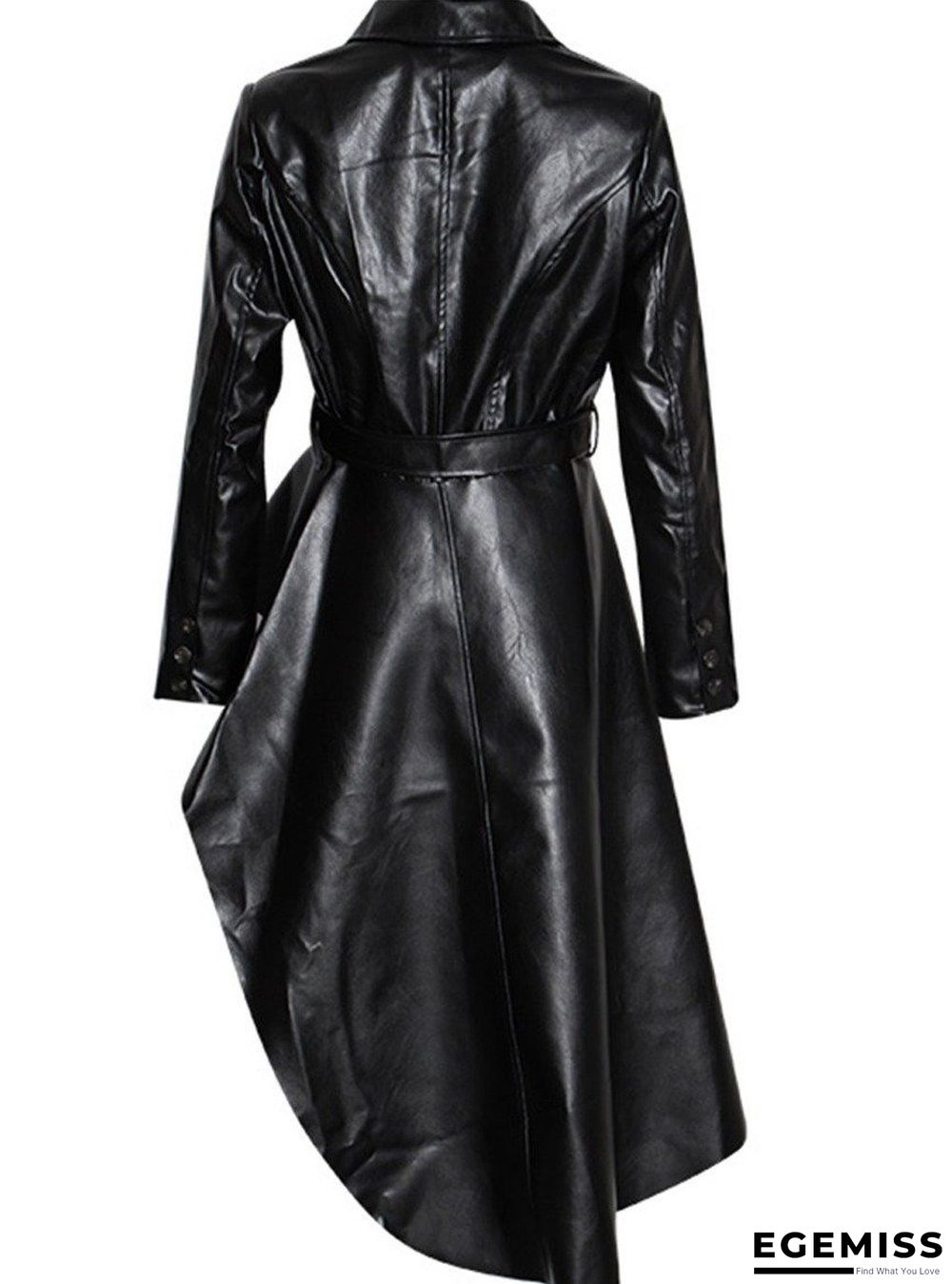 Belted PU Leather Jacket | EGEMISS