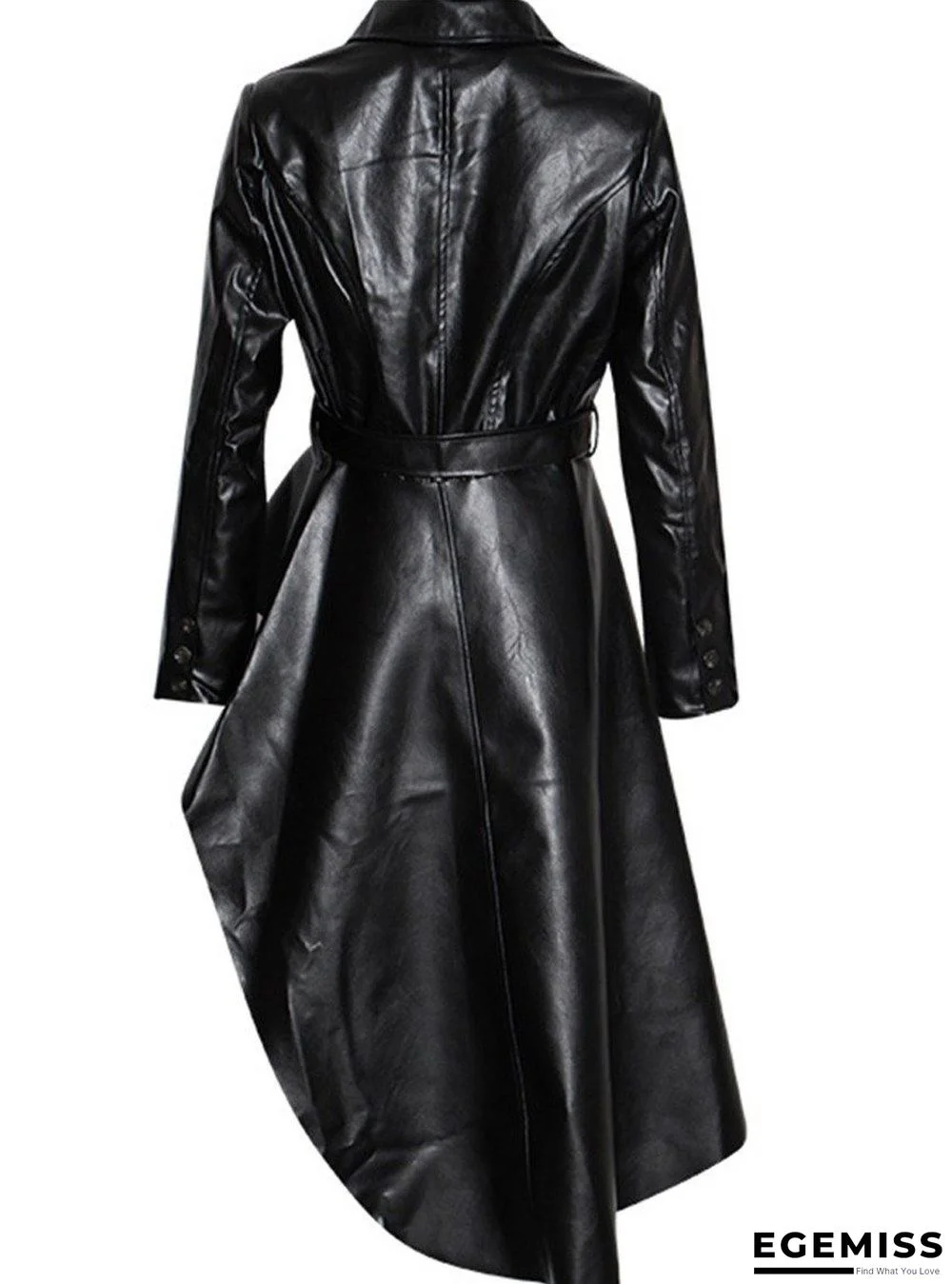 Belted PU Leather Jacket | EGEMISS