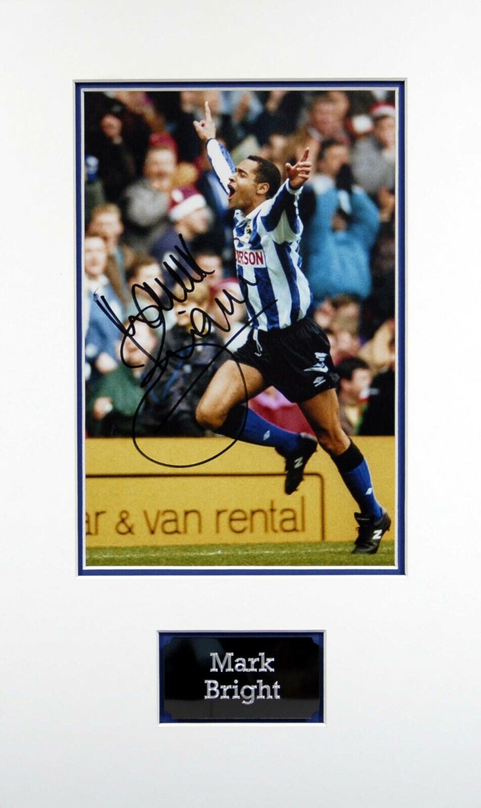 Mark BRIGHT Signed & Mounted 12x8 Photo Poster painting AFTAL COA Sheffield Wednesday Sheff Wed