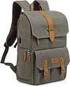 Kamerarucksack f&uuml;r Canon/Sony, Gro&szlig; Vintage Fotorucksack,DSLR Kameratasche,Fotografieren Rucksack f&uuml;r 15,6 Zoll Laptop,Wandern Rucksack f&uuml;r Kamera Zubeh&ouml;r und Outdoor Sport