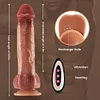3-IN-1 Heating Thrusting Vibration Realistic Dildo 8In
