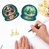 6Pcs Weihnachten Schneekugel - 5d DIY Handwerk Gru&szlig;karte