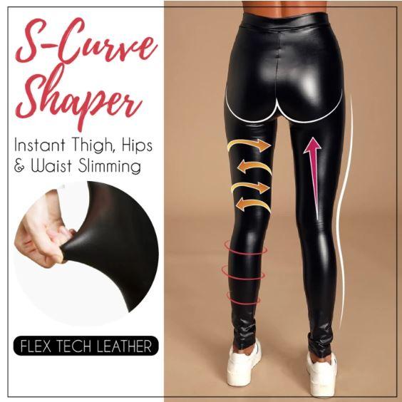 Stretch-Fit Faux Leather Shaper