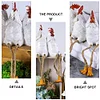Country Hanging Feet Decoration Ornaments Living Room Wine Cabinet Study Table Resin Statue Rooster Penguin Flamingo