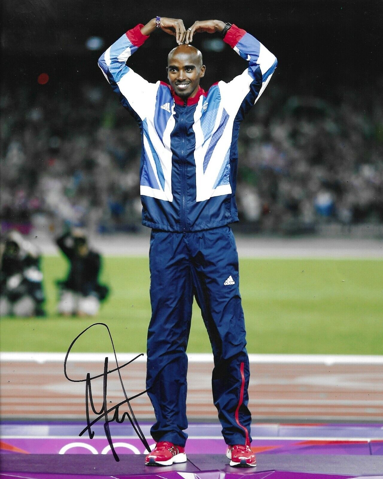 Mo Farah Signed 10x8 Photo Poster painting AFTAL