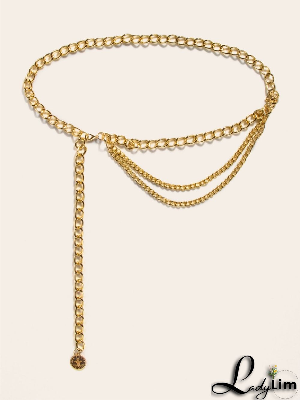 Formal Gold Chains Waist Belt
