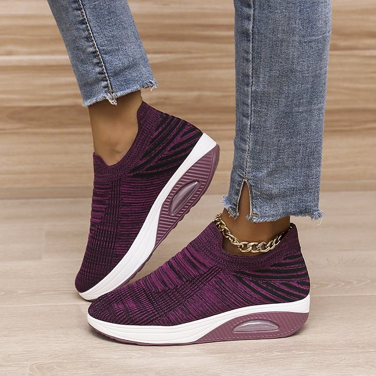 Thick Sole Flyknit Casual Shoes