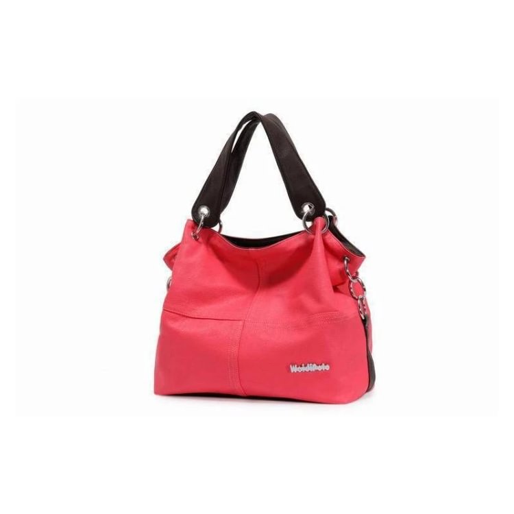 2021 new solid color stitching women's bag