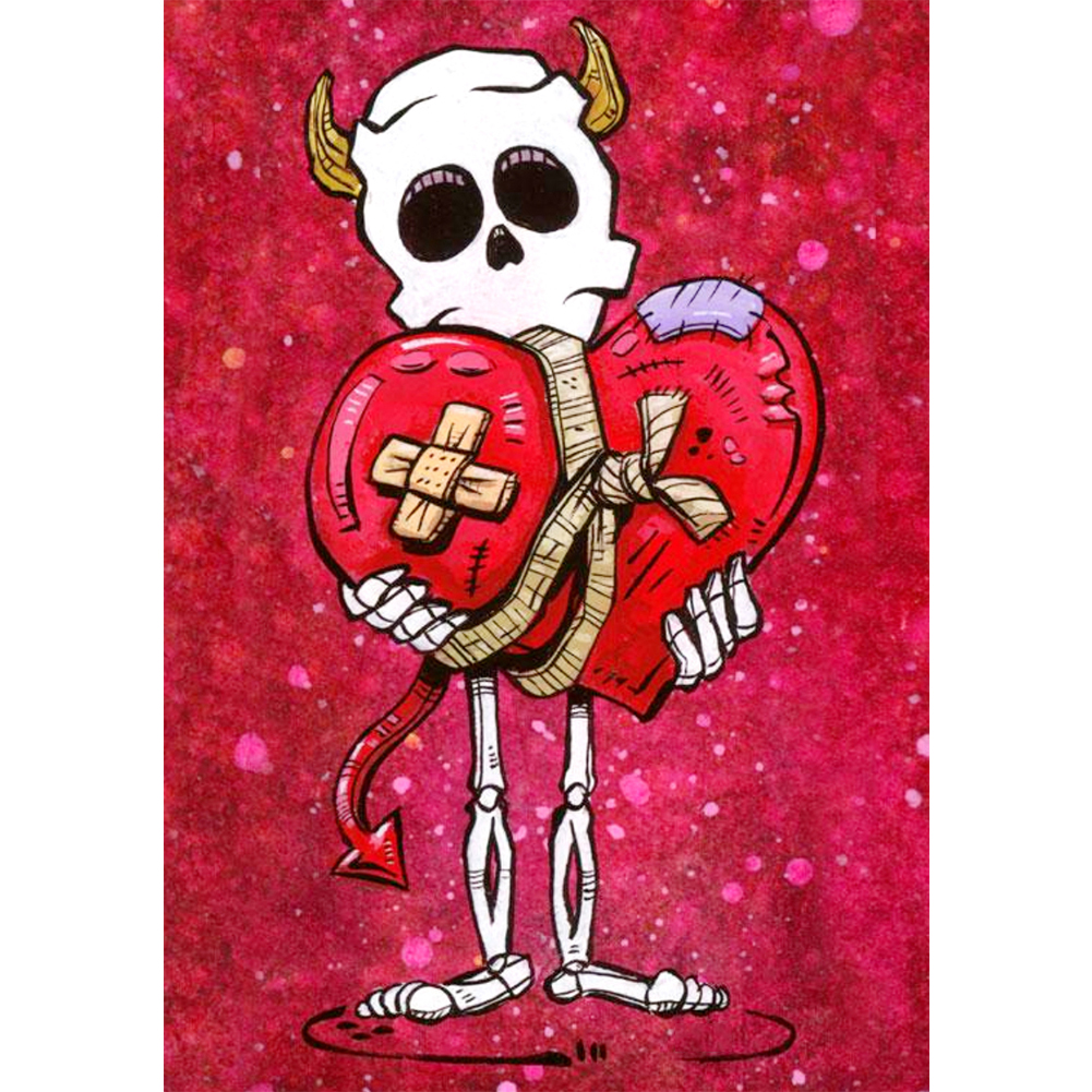 

Cartoon Skull - Round Drill Diamond Painting - 30*40CM, 501 Original