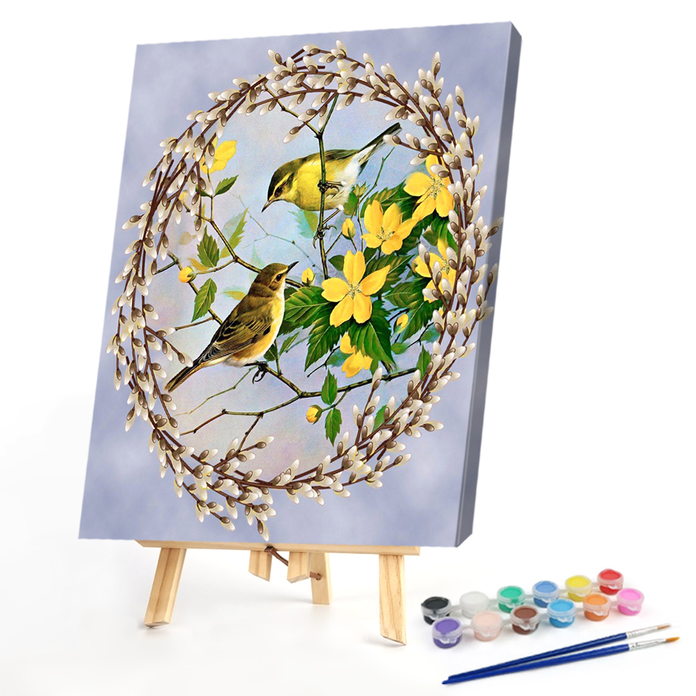 

40*50CM - Paint By Numbers - Garland And Bird, 501 Original