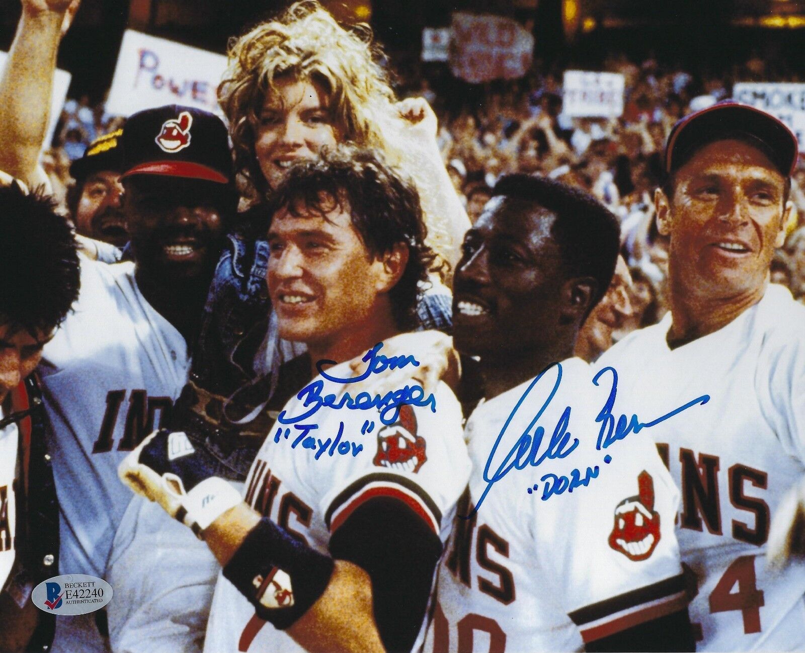 Corbin Bernsen & Tom Berenger Signed Major League 8x10 Photo Poster painting BAS COA Autograph 2