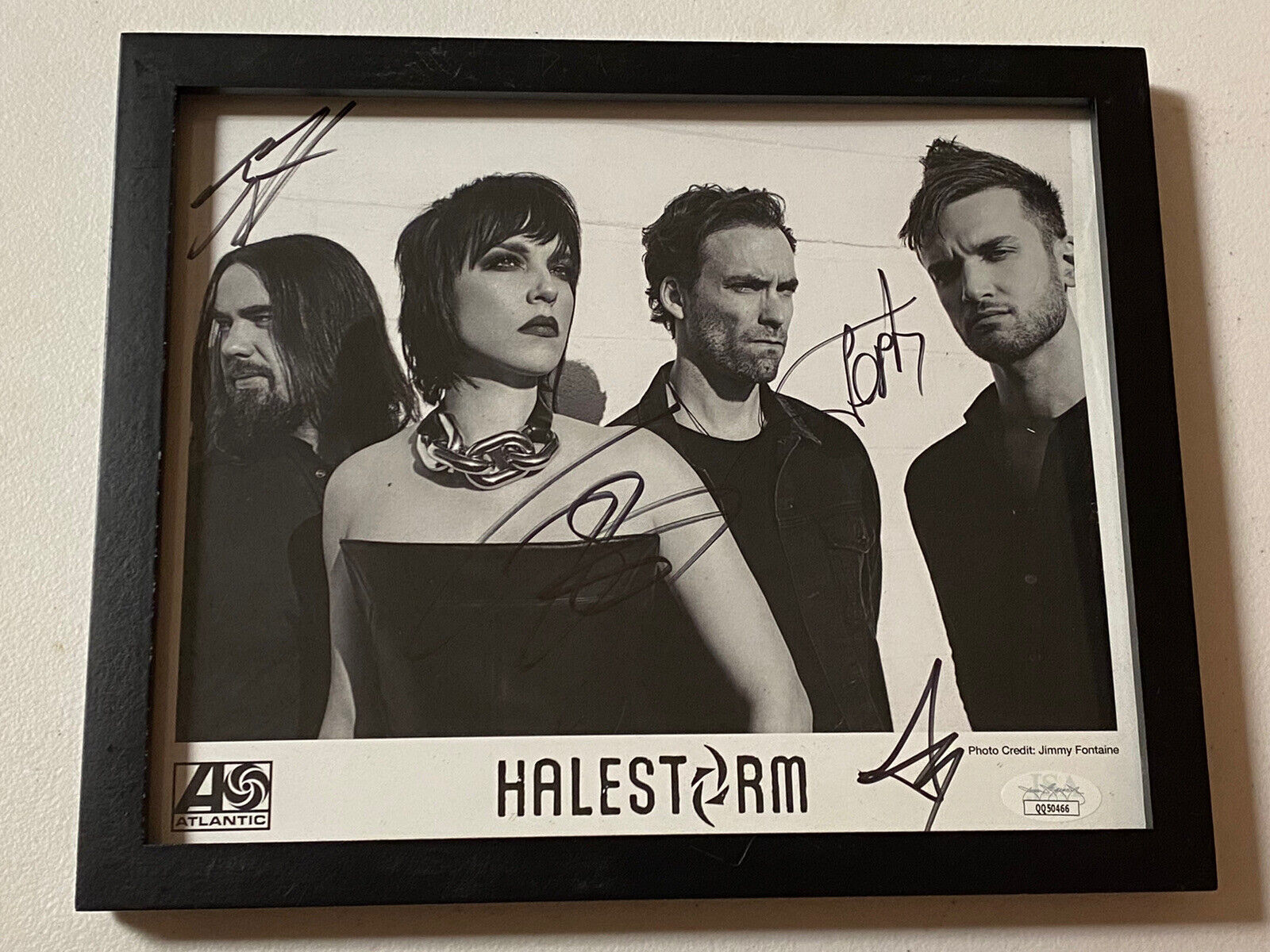 HALESTORM BAND AUTOGRAPHED SIGNED FRAMED RARE PROMO Photo Poster painting JSA COA # QQ50466