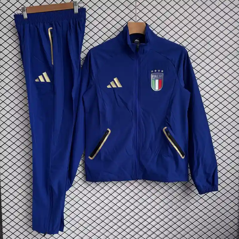 2026 Italy Blue Windbreaker Jackets 1:1 Thai Quality