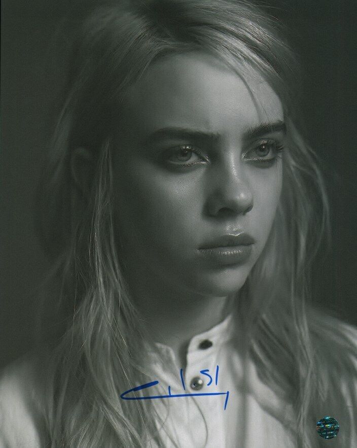 BILLIE EILISH Autographed Original 8x10 Photo Poster painting LOA TTM