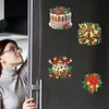 6Pcs Diamond Painting Fridge Magnet /Sticker for DIY Home Art Crafts