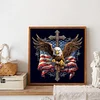 Diamond Painting-5D Full Round Drill American Eagle Cross